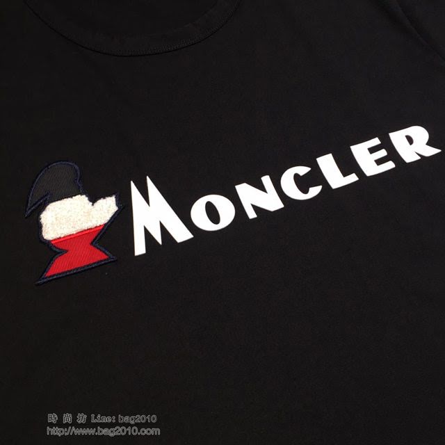 Moncler黑色短袖衣 19春夏新款 盟可睞T恤  tzy1778